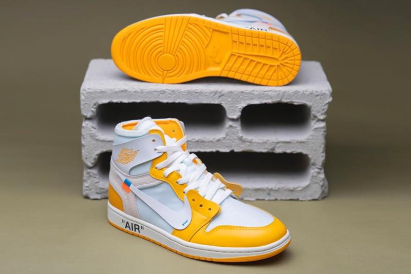 Off-White™ x Nike Yellow Air Jordan 1 Release | HYPEB